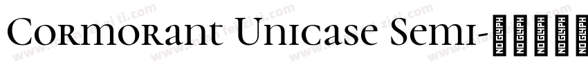Cormorant Unicase Semi字体转换